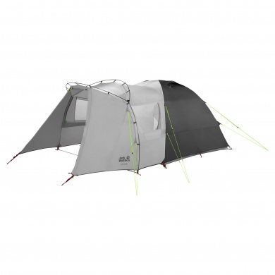 Jack Wolfskin Dome Tent Grand Illusion IV - lightweight, comfortable height, 2 entrances, quick setup - for 4 persons